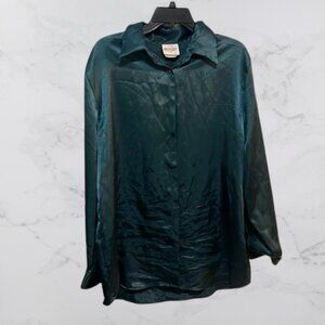 Bentley  Women's Button Down Size Large - Silk feel